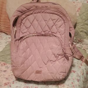 Vera Bradley Pink Quilted Backpack